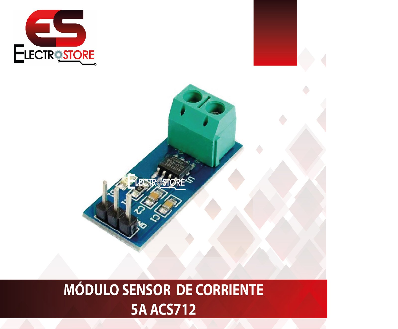 Módulo de sensor de corriente ACS712 de 5A 