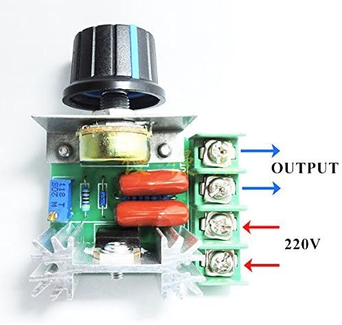 Dimmer Regulador de Voltaje Control Velocidad AC 220v 2000w