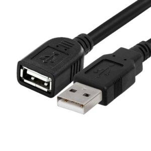 CABLE USB 2.0 TIPO A HEMBRA – USB TIPO A MACHO 1,5M EXTENSIÓN