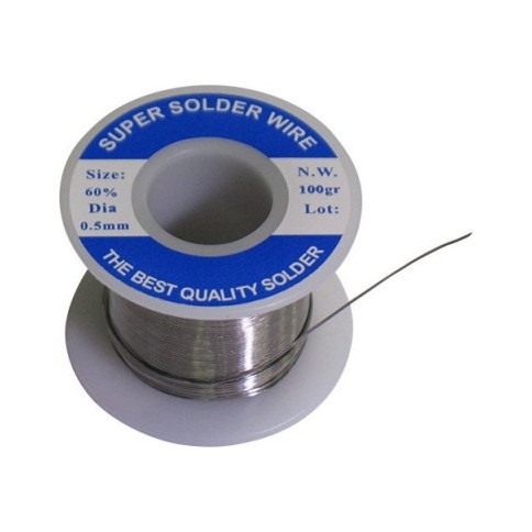 Rotolo Di Stagno Per Saldare, Diametro 0.5mm, 50 Grammi - Lega Sn63/Pb37 Professionale