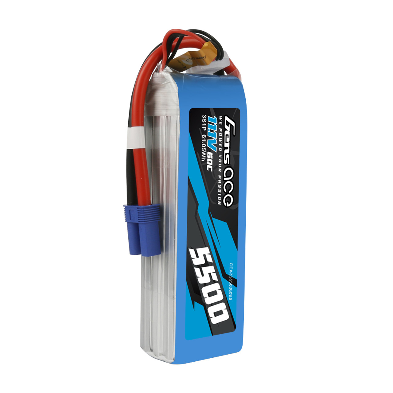 Batería Lipo 3S 4500mAh 11.1V 60C Con Conector XT60 – 2 Unidades De Carcasa Blanda Para Coches RC, Camiones, Buggies, Barcos Y Aviones A Escala 1/8 Y 1/10