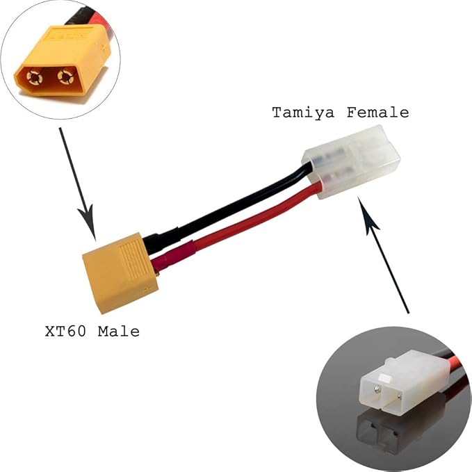 Bnineteenteam 2Pcs / Set T Plug Female/Male to Male/Female Adapter Connector Cable 14 AWG Wire RC Accessory Bnineteenteam 2Pcs / Set T Plug Female/Male to Male/Female Adapter Connector Cable 14 AWG Wire RC Accessory